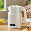 Portable Stainless Steel Electric Kettle with Temperature Control and Power-Off Feature