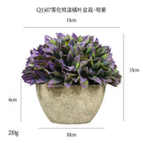 DS  Artificial Plants Potted Greenery Green Grass Plastic Faux Topiary Shrubs for Bathroom Home Kitchen Office Farmhouse Decor Julia M LifeStyles