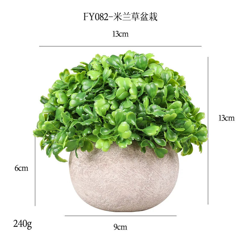 DS  Artificial Plants Potted Greenery Green Grass Plastic Faux Topiary Shrubs for Bathroom Home Kitchen Office Farmhouse Decor Julia M LifeStyles