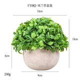 DS  Artificial Plants Potted Greenery Green Grass Plastic Faux Topiary Shrubs for Bathroom Home Kitchen Office Farmhouse Decor Julia M LifeStyles