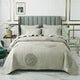 Handmade Bedding Quilts Embroidery Flower 100% Cotton Queen King Size Stitching Patchwork Bedspread 3pcs Quilt Set Julia M LifeStyles