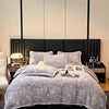 4kg Simple Style Three-dimensional Carved Milk Velvet Polyester-Filled Four-Piece Set for Fall Season Julia M LifeStyles