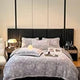 4kg Simple Style Three-dimensional Carved Milk Velvet Polyester-Filled Four-Piece Set for Fall Season Julia M LifeStyles