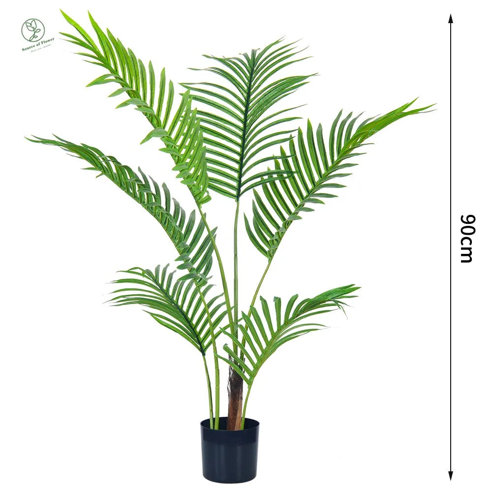 Oh Art Hot Selling 90cm-220cm Tall Artificial Bonsai & Kentia Palm Tree Plastic Outdoor Decorative Palm Tree