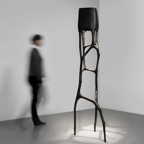 Modern Creative Ornaments Hotel Lobby Villa Large Vertical Ornaments Living Room Bedroom Floor Sculpture Lamp