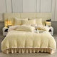 4kg Simple Style Three-dimensional Carved Milk Velvet Polyester-Filled Four-Piece Set for Fall Season Julia M LifeStyles