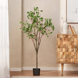 150CM Artificial Milan Leaf Green Potted Plant for Wedding Decoration Hanging Pot Plant for Thanksgiving Occasions