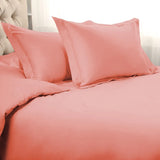 HMS Dusty Rose 1500 Thread Count King Cotton Blend Washable Duvet Cover Set