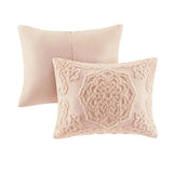 Tufted Cotton Chenille Medallion Fringe Coverlet Mini Set Bedspreads & Coverlets Julia M LifeStyles