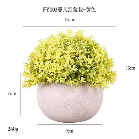 DS  Artificial Plants Potted Greenery Green Grass Plastic Faux Topiary Shrubs for Bathroom Home Kitchen Office Farmhouse Decor Julia M LifeStyles