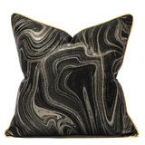 New Style Cushion Cover 50x50 Art Design Black Pillowcase Modern Black Luxury Pillow Covers 18x18 20x20 Inches Julia M LifeStyles