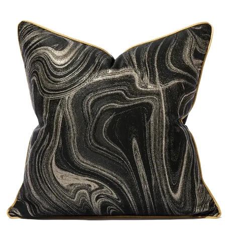 New Style Cushion Cover 50x50 Art Design Black Pillowcase Modern Black Luxury Pillow Covers 18x18 20x20 Inches Julia M LifeStyles