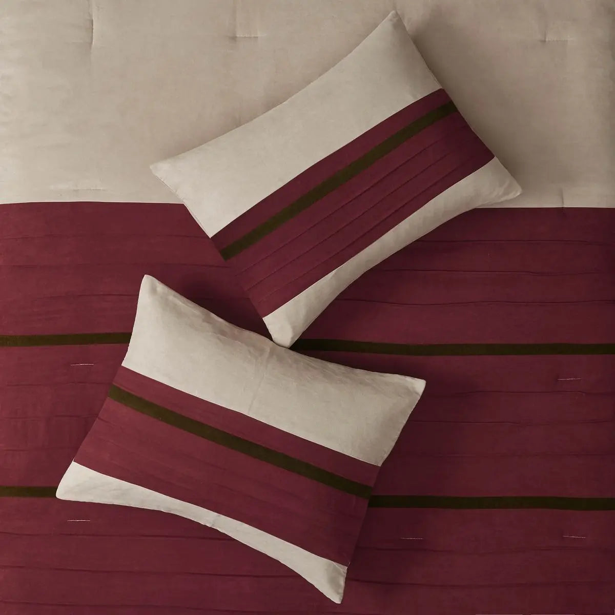 Floral Woven 7-Piece Comforter Set for King & Queen Beds