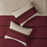 Floral Woven 7-Piece Comforter Set for King & Queen Beds