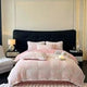 4kg Simple Style Three-dimensional Carved Milk Velvet Polyester-Filled Four-Piece Set for Fall Season Julia M LifeStyles