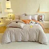 Luxury 100% Cotton Microfiber Twill Bedding Set - Four-Piece Duvet Cover&Sheet Set