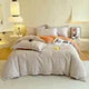 Luxury 100% Cotton Microfiber Twill Bedding Set - Four-Piece Duvet Cover&Sheet Set