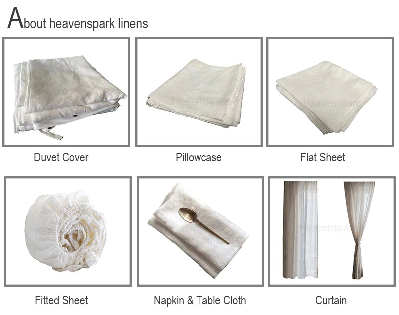 Washed Linen Duvet Cover Set with Pillowcases