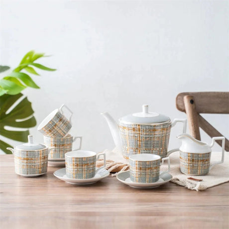 Elegant Bone China Coffee & Tea Set in Minimalist Design Julia M LifeStyles