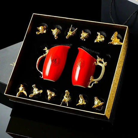 Luxury Zodiac Bone China Liquor Glass Set - Julia M LifeStyles