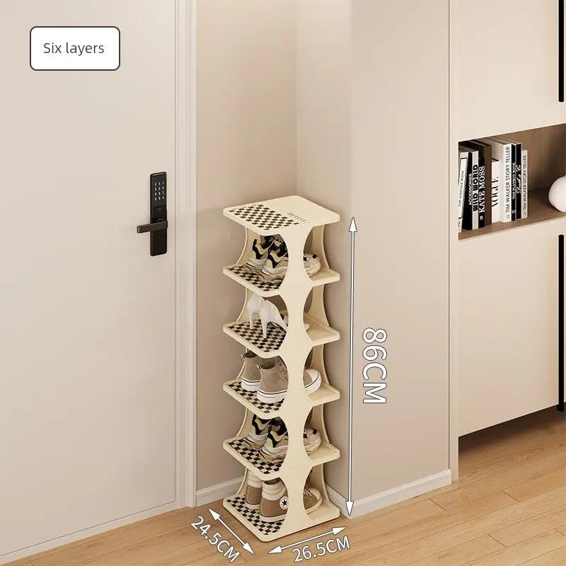 Indoor Small Narrow Gap Entrance Dormitory Good-looking Shoe Rack - Julia M LifeStyles