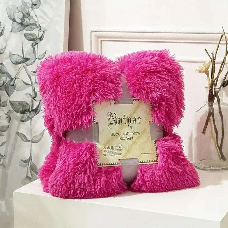 Luxurious Shaggy Fur Blanket - Julia M LifeStyles