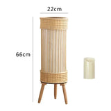"Japanese Bamboo Vine Weave Floor Lamp & Candle Holder" - Julia M LifeStyles