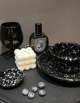 Japanese Style Retro Black White Spotted Ceramic Tableware Set - Julia M LifeStyles
