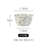 Japanese Style Retro Black White Spotted Ceramic Tableware Set - Julia M LifeStyles