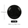 Japanese Style Ins Retro Irregular Black White Spotted Tableware High Aesthetic Value Ceramic Bowls Plates Sets Household Use - Julia M LifeStyles