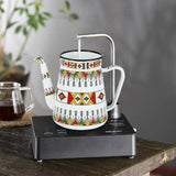 Julia M Enamel Coffee Pot 1.1L - American Style Fine-Mouth Kettle - Julia M LifeStyles