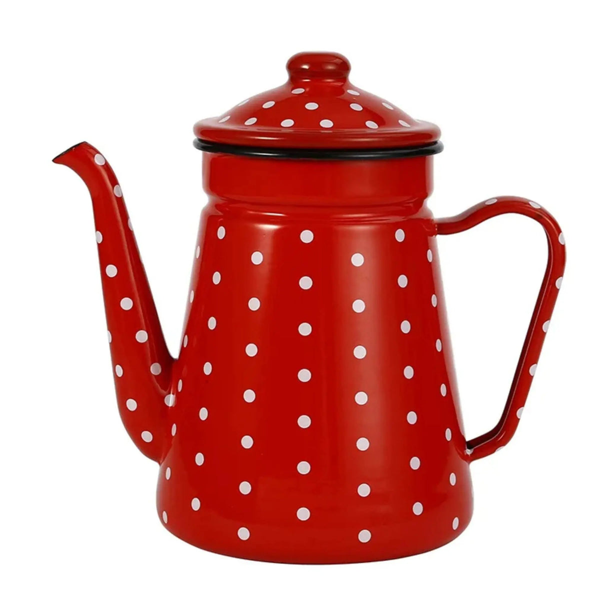 Julia M Enamel Coffee Pot 1.1L - American Style Fine-Mouth Kettle - Julia M LifeStyles