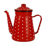 Julia M Enamel Coffee Pot 1.1L - American Style Fine-Mouth Kettle - Julia M LifeStyles