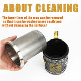 Julia M LifeStyles Stainless Steel & Resin Beer Mug - 400ml & 600ml - Julia M LifeStyles