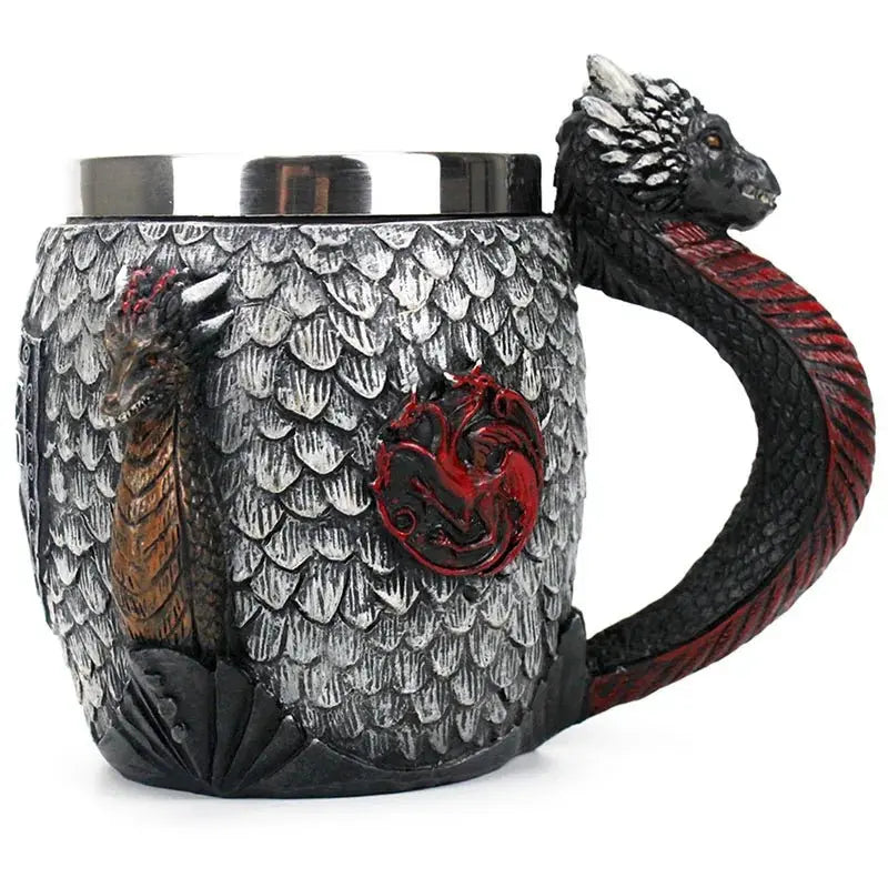 Julia M LifeStyles Stainless Steel & Resin Beer Mug - 400ml & 600ml - Julia M LifeStyles