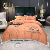 Julia M Luxury Knight Horse Embroidery Bedding Set - Julia M LifeStyles