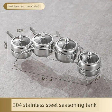 Kitchen Combination Home Seasoning Can Stainless Steel - Julia M LifeStyles