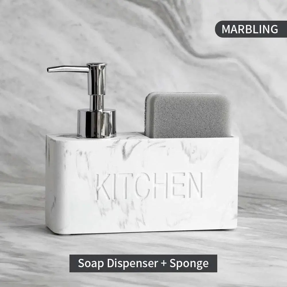 Kitchen Essentials Soap Dispenser and Sponge Storage Set - Julia M LifeStyles