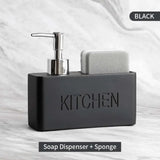 Kitchen Essentials Soap Dispenser and Sponge Storage Set - Julia M LifeStyles
