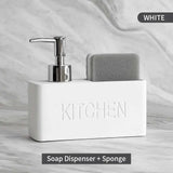 Kitchen Essentials Soap Dispenser and Sponge Storage Set - Julia M LifeStyles