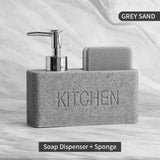 Kitchen Essentials Soap Dispenser and Sponge Storage Set - Julia M LifeStyles