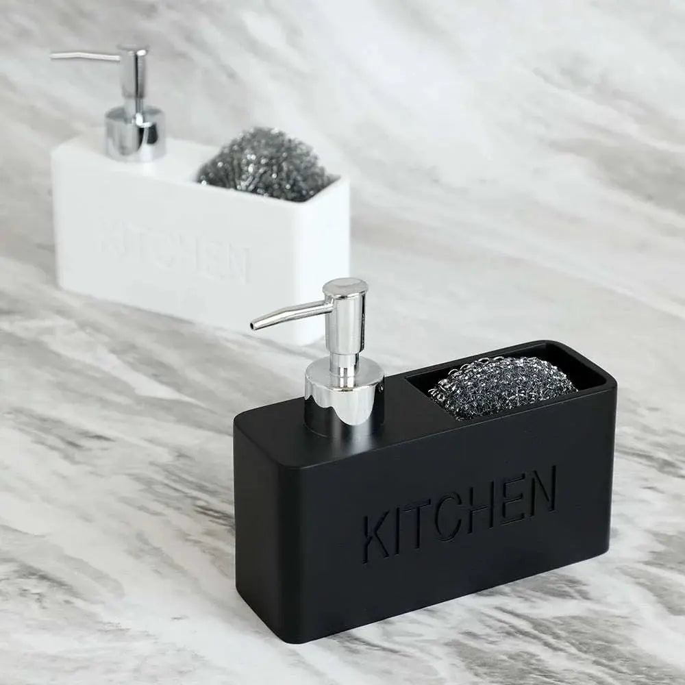 Kitchen Essentials Soap Dispenser and Sponge Storage Set - Julia M LifeStyles