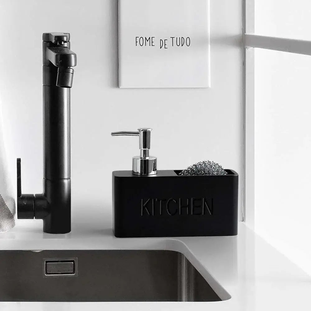 Kitchen Essentials Soap Dispenser and Sponge Storage Set - Julia M LifeStyles
