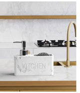 Kitchen Essentials Soap Dispenser and Sponge Storage Set - Julia M LifeStyles
