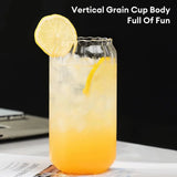 Korean Elegance Striped Glass Cup - Julia M LifeStyles