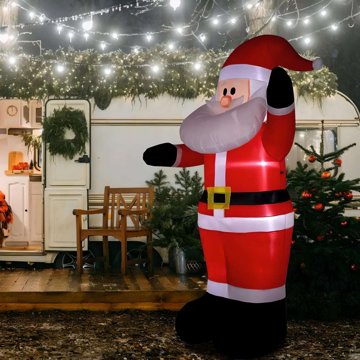 LED Christmas Inflatable Decoration Christmas Inflatable Decoration Toy With LED Lights Julia M Home & Kitchen   