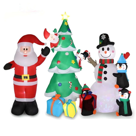 LED Christmas Inflatable Decoration Christmas Inflatable Decoration Toy With LED Lights Julia M Home & Kitchen   