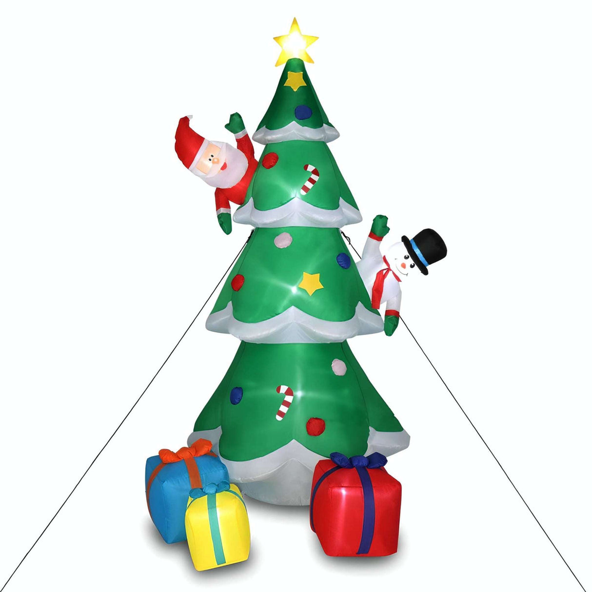 LED Christmas Inflatable Decoration Christmas Inflatable Decoration Toy With LED Lights Julia M Home & Kitchen   