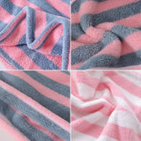 Ladies' Stripe Quick-Dry Hair Towel & Bath Cap - Julia M LifeStyles