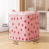 Large capacity clothing storage bag Portable clothing quilt storage bag Bedroom organizer foldable dust-proof quilt zipper bag - Julia M LifeStyles